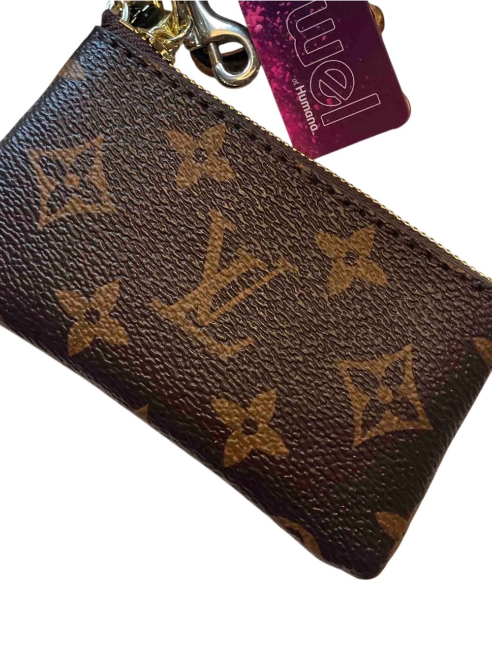 Louis Vuitton Brown Monogram Key & Card Holder with Gold Hardware